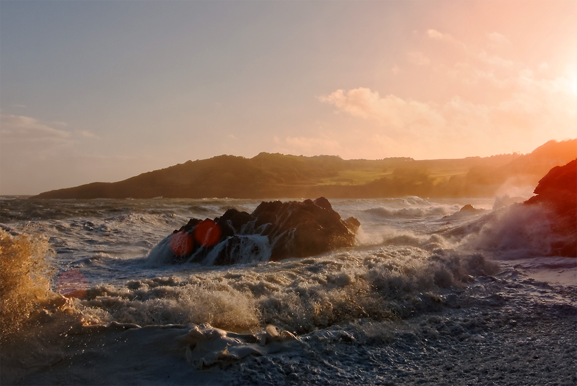 Sker Rock Rotherslade Wales